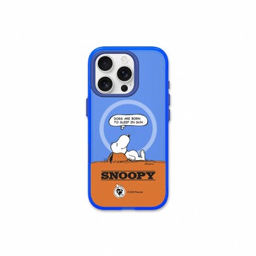 RHINOSHIELD iPhone 15/Plus/Pro/MaxJellyTint MagSafe兼容 磁吸透明防摔手機殼｜Snoopy史努比-75週年-休息一下