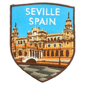 A-ONE 匯旺 西班牙 塞維利亞 地標造型刺繡  彩色  1個