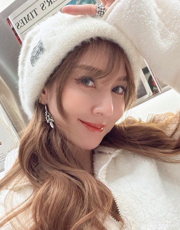 海毛針織慵懶感毛帽