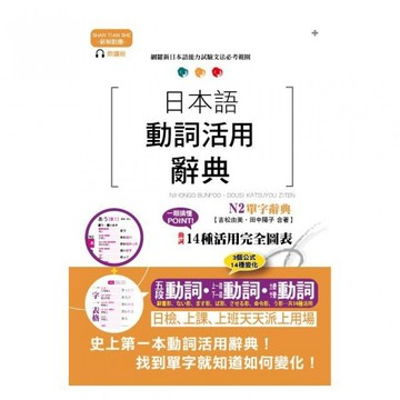 (山田社)新制對應朗讀版 日本語動詞活用辭典 N2單字辭典（25K+MP3）吉松由美.田中陽子