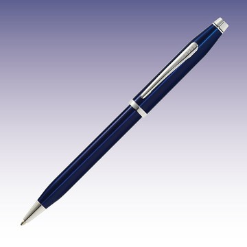 CROSS Century II新世紀半透藍亮漆原子筆免費刻字  (原廠正貨)