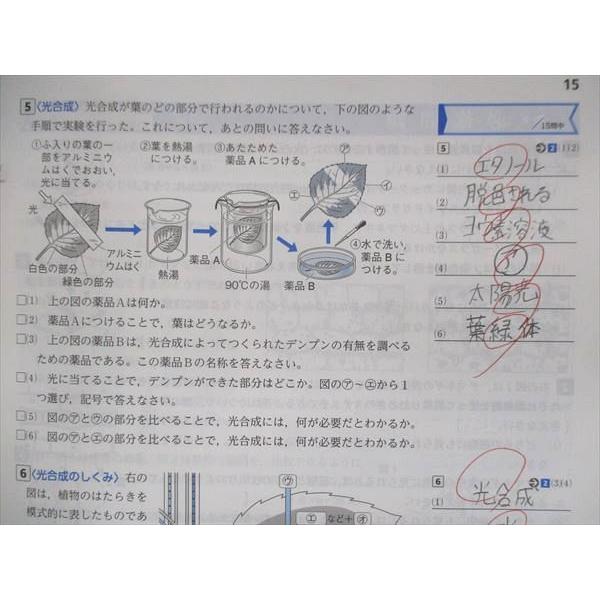 UV13-276 塾専用 中2 中学必修テキスト 理科 啓林館準拠 10m5B