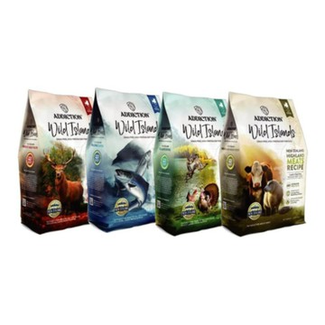 紐西蘭ADDICTION自然癮食-Wild Islands狂饗-無穀全齡犬系列 20LBS(9KG)(購買第二件贈送寵物玩具x1包)