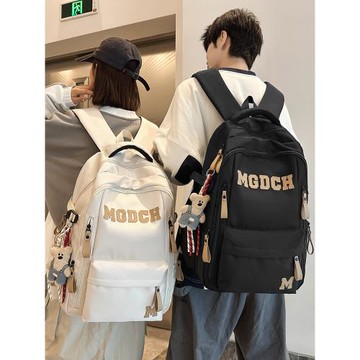 中學生書包男初中生韓版高中大容量雙肩包女大學生潮酷情侶背包