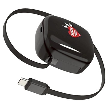 HUMAN POWER 伸縮線充電頭 HU-RC35W  黑色  1個
