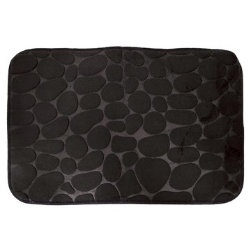 WARM HOUSE DECOR 暖&和家居 北歐質珊瑚絨地墊/浴室地墊/居家地墊 W0141  60 x 40cm  黑色  4個