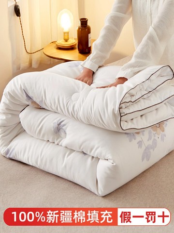 新疆棉花被子夏季被芯加厚保暖冬季棉褥單人雙人學生宿舍空調被