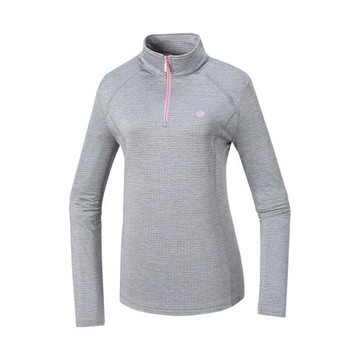 【【蘋果戶外】】山林 22P16-07 霧灰【女款】半門襟雲彩針織保暖上衣 刷毛衣保暖衣中層衣運動上衣 Mountneer 秋冬