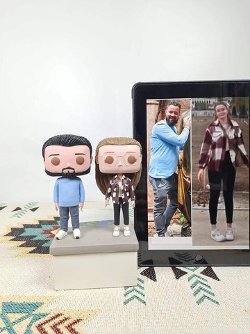 客製化3D人像公仔 訂製手工Funko Pop情侶父母夫妻結婚週年禮物