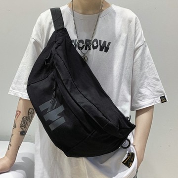 E.City_韓版多功能休閒胸腰包大挎包