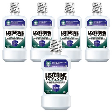 LISTERINE 李施德霖 全效護理亮白漱口水  500ml  5瓶