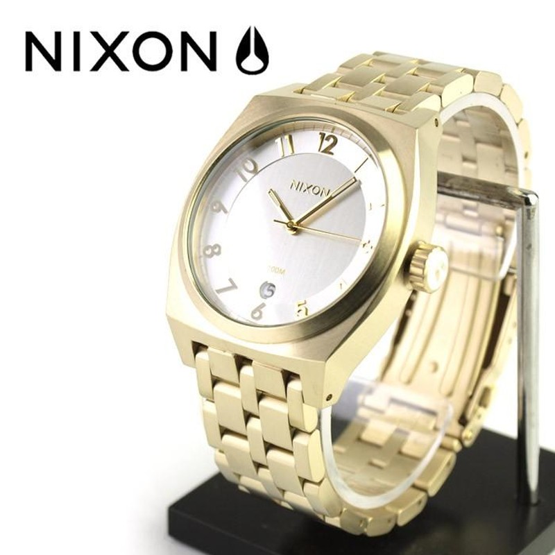 NIXON MONOPOLY シルバー\u0026シャンパンゴールド　腕時計　メンズ