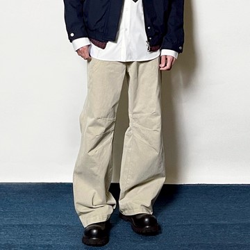 Maillard 高街摺皺直筒工裝牛仔褲