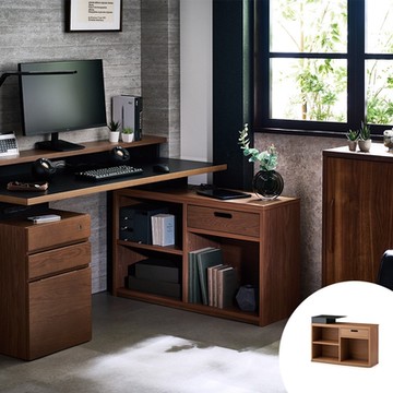 KOIZUMI NESTIS單抽三格邊櫃KWB-89‧幅38cm胡桃 W38*D98*H70 cm