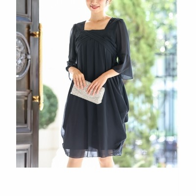 両脇ドレープシフォンワンピースドレス 結婚式 二次会 お呼ばれ対応 大きいサイズ有 謝恩会 パーティ 二次会 通販 Lineポイント最大get Lineショッピング