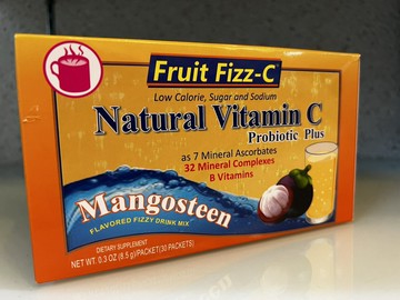 天然成 低糖低卡泡泡C山竹果8.5公克×30包