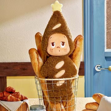 POP MART 星星人 法棍抱枕 美味時刻 毛絨玩偶 50CM 療癒小物