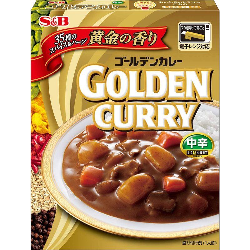 SB ゴールデンカレーレトルト中辛 200g×5箱