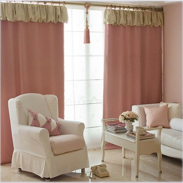 韓式風格一級遮光加厚窗簾隔熱臥室客廳陽臺燈籠簾頭成品防紫外線