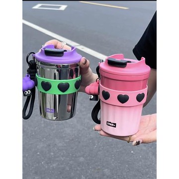 世大家保溫杯女生高顏值杯子學生便攜隨行咖啡杯2026年新款水杯