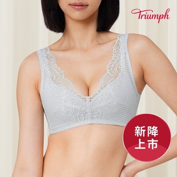 黛安芬-天竺花美形系列 法式無鋼圈內衣 C-E 鉑灰