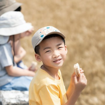 5折加購卡其色彎簷兒童球帽-吸濕排汗 動物印花 軟帽簷 環保 調節