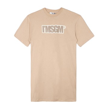 MSGM Kids logo 字樣米色 T-Shirt