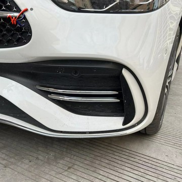 適用于22款新奔馳C200L/260L前霧燈框飾條W206霧燈亮條外飾改裝