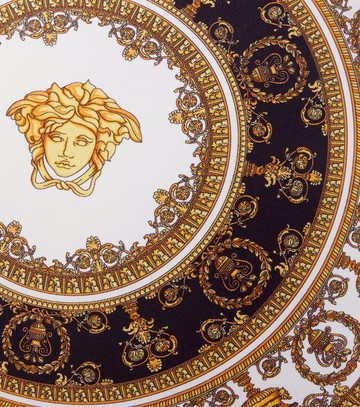 Versace Home Fringed silk and cotton cushion