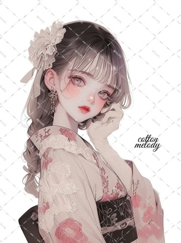 original sticker no.2393 人物貼紙 原創貼紙 原創人物貼紙 裝飾貼紙 cotton melody