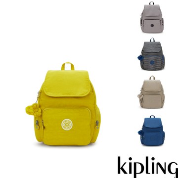 Kipling『猴子包』掀蓋拉鍊後背包-CITY ZIP S(多款任選)SS26L1