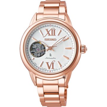 SEIKO精工LUKIA羅馬開芯鏤空機械女錶-33.9mm4R38-01W0K(SSA794J1)