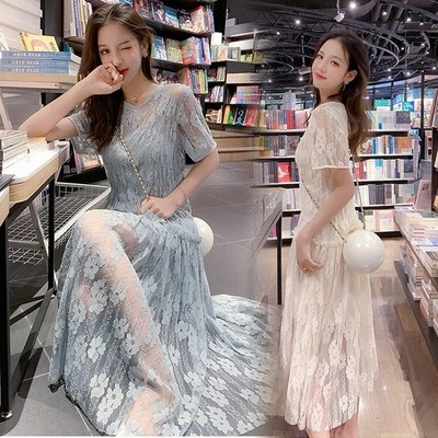 ウェディングドレス カラー 花嫁二次会 ドレス マキシワンピ マキシワンピース レースワンピース 春 花柄 レディースワンピース チュール 通販 Lineポイント最大get Lineショッピング