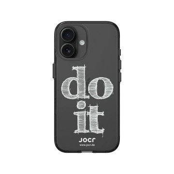 iPhone 16 Clear (相機按鈕) 酷墨灰 - JOCR - do it White