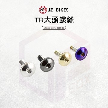 JZ 傑能 螺絲 白鐵螺絲 機車螺絲 TR 鍍鈦螺絲 造型螺絲 飛碟螺絲 大頭螺絲 裝飾螺絲 M6x20