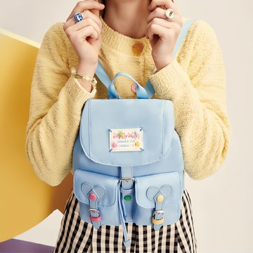 Vanwalk 出走 可愛寶貝糖果少女輕便通勤背包 V2589  19cm x 12cm x 20cm  海鹽藍