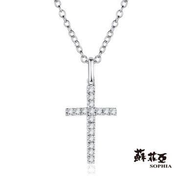 蘇菲亞SOPHIA 鑽石項鍊-十字架造型鑽鍊