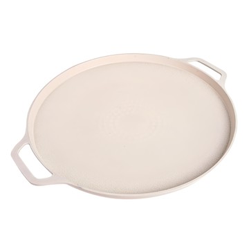 OUTSY 韓式鋁合金雙耳可掛勾不沾烤盤 31cm 陶瓷塗層 受熱均勻 耐腐蝕 耐磨性 適用於多種爐具  1個