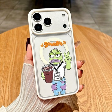 比耶小魚 馬卡龍磁吸充電蘋果18 適用iphone 17 pro max16 15 14 13 12 11手機殼防摔