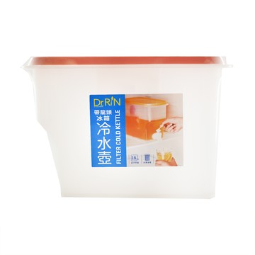 Dr. RIN 帶龍頭冰箱冷水壺  粉色  3.8L  1入  1入