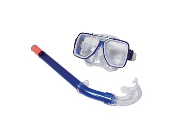 蛙鏡+pvc吸管成人面鏡組 浮潛用具dj-7032