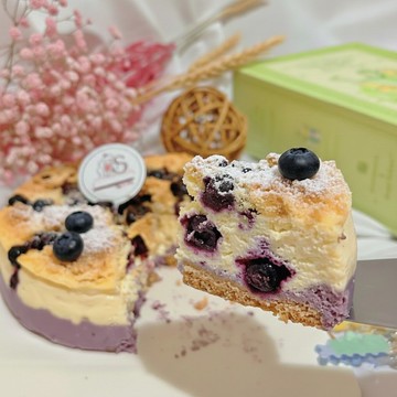 奶油頭髮-藍莓優格奶酥起司蛋糕