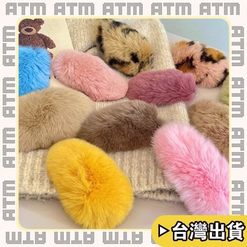 🔥臺灣出貨🔥可開發票✅輕飾時光芒狗髮夾兒童可愛毛絨髮夾bb夾新款女童毛毛夾子側邊碎髮髮卡