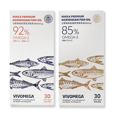 日華挪威高濃度頂級魚油(1260mg/1000mg) 30粒/盒 *小財神*