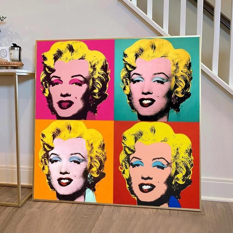 ポスター マリリン モンロー Marilyn Monroe キャンバスアートポスター 特大サイズ イラスト インテリア 雑貨 海外製 枠なし  70x70cm | LINEショッピング