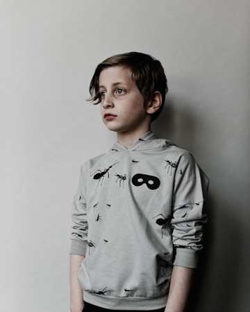 2015春夏 Beau loves 灰色滿版Ants Illustration連帽上衣