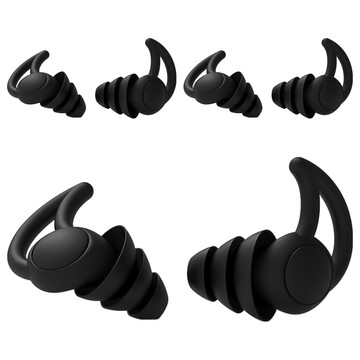 小麥購物 隔音耳塞 D098  低調黑  3雙  2 x 1.3 x 2.5cm