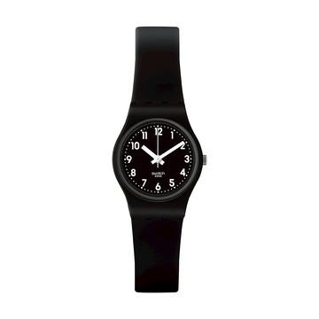 Swatch LADY BLACK SINGLE 經典手錶/女錶/瑞士製造 LB170E (25mm)【官方旗艦店】