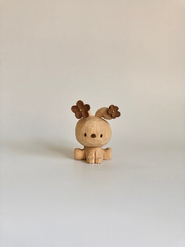插花兔、木雕、手工藝品