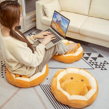 面包圓墊子榻榻米坐墊地上蒲團日式可愛懶人坐墩飄窗臥室家用屁股